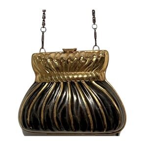 Vintage bag french brand clamshell clutch shoulder bag